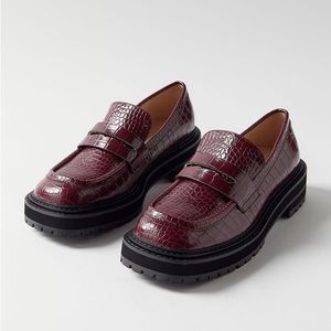 Urban Outfitters UO Sara Loafers - Wine